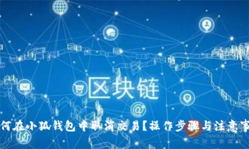 如何在小狐钱包中取消交易？操作步骤与注意事项